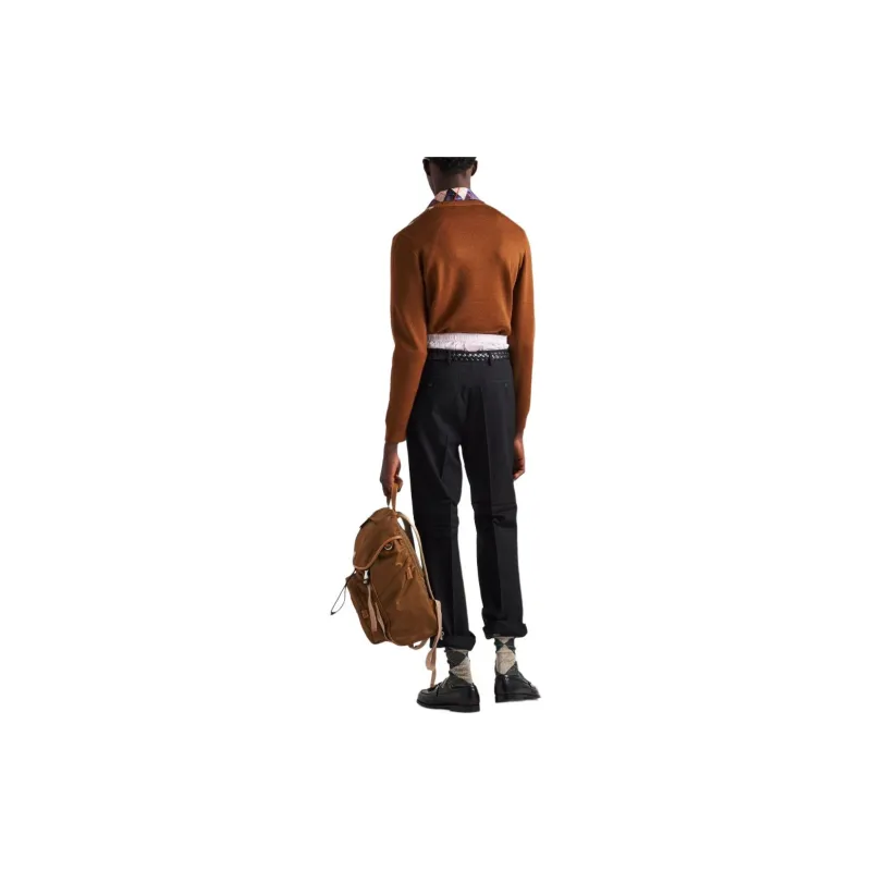 PRADA Sweaters Men Brown-2