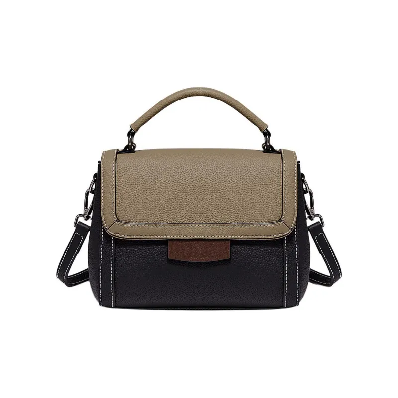 Marino Orlandi Cow Leather Bonded Synthetic Leather Shoulder Bag Handbag Crossbody Bag Medium Size Women's Multicolor-5