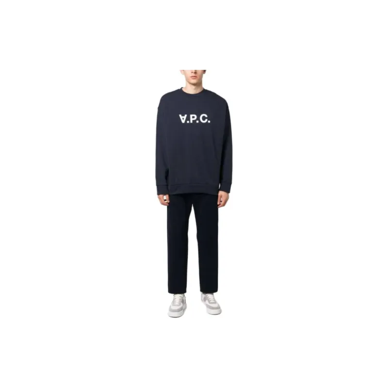 A.P.C Logo Printed Crewneck Sweatshirt-2