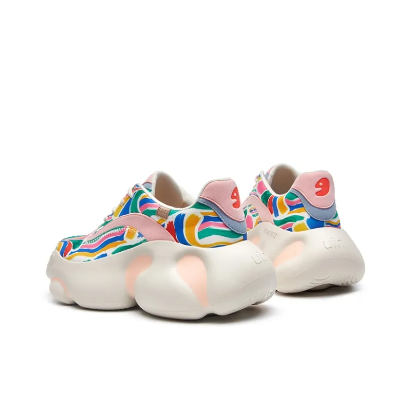U.IN Zaluz Series Height Increasing Low Top Chunky Sneakers Women's-4