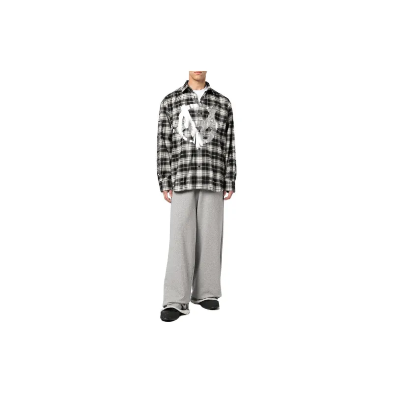 Vetements Double Anarchy Logo Flannel Shirt-1