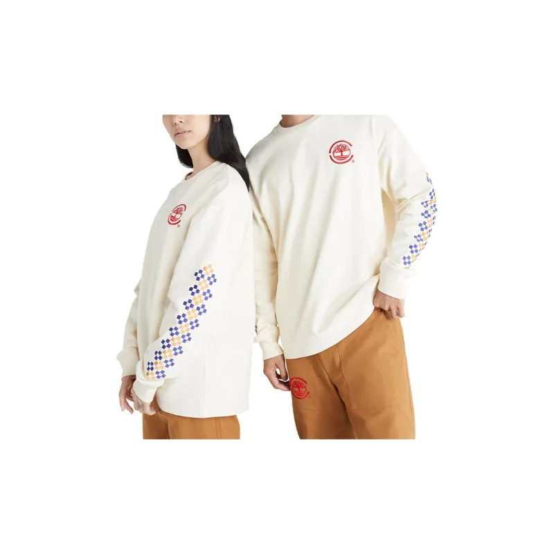 Timberland x CLOT Set in Sleeve T Shirt Unisex White-3