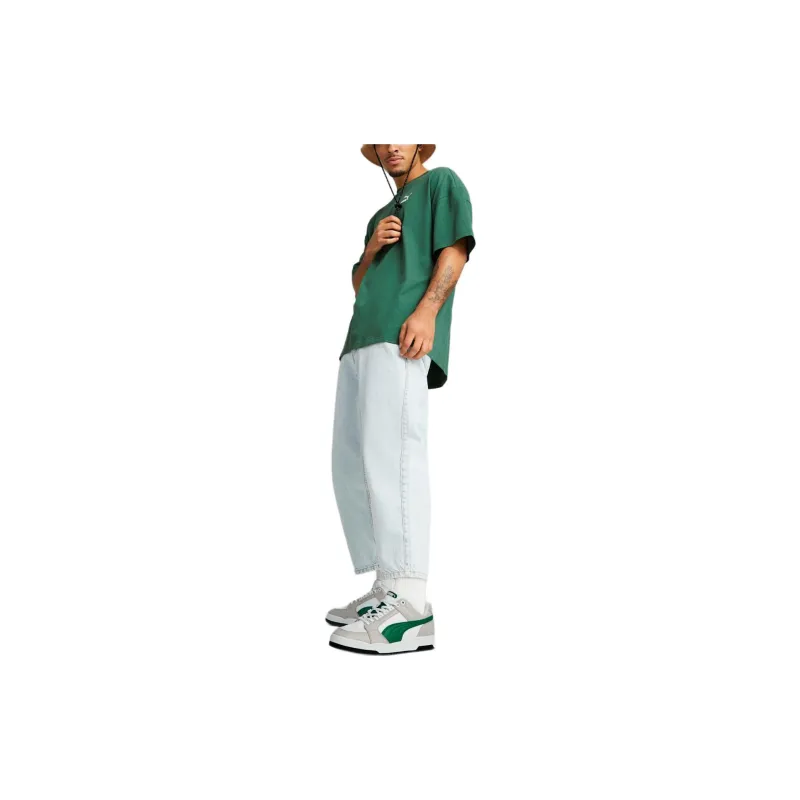 PUMA T Shirts Men Green-3