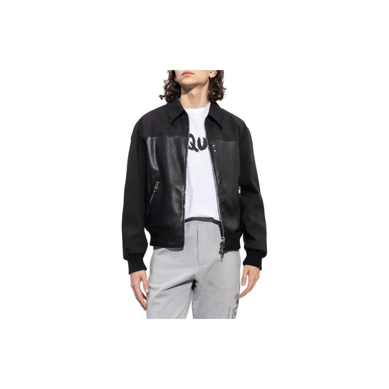 Alexander McQueen Contrasted Bomber Jacket-1