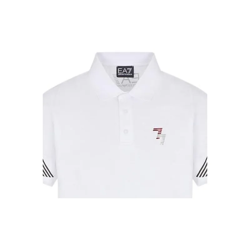 EMPORIO ARMANI EA7 SS23 Polo Shirt Men's White-7