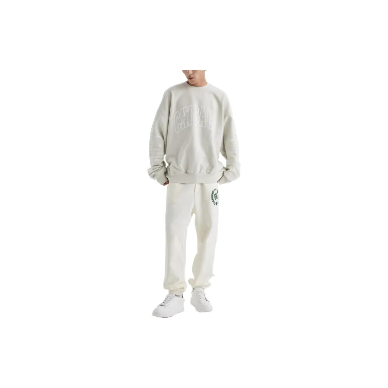 Mitchell Ness Sweatshirts Unisex Light Gray-2