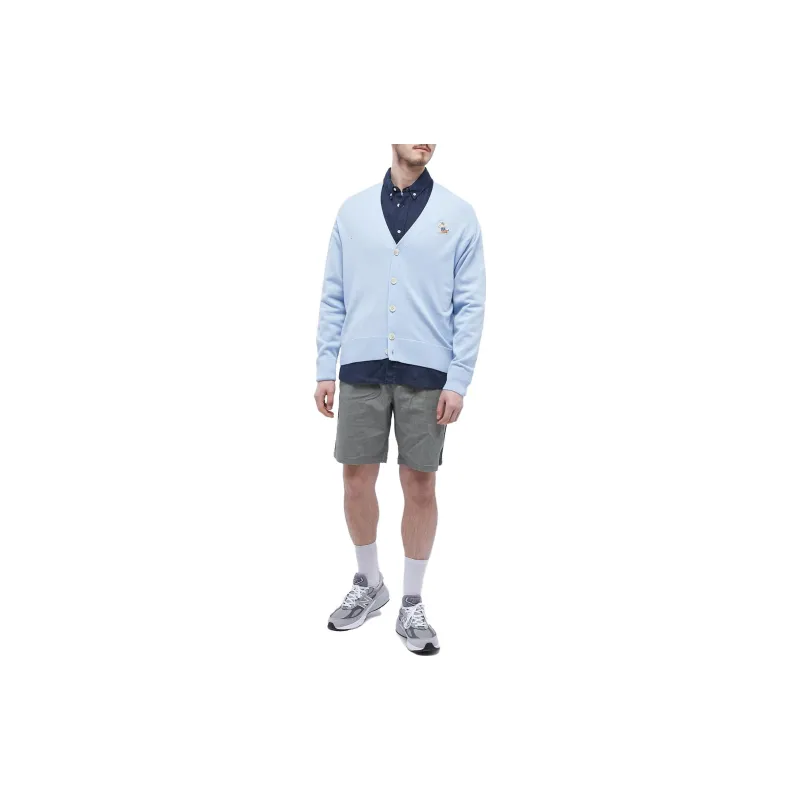 Maison Kitsune Logo patch Fine knit Cardigan-1