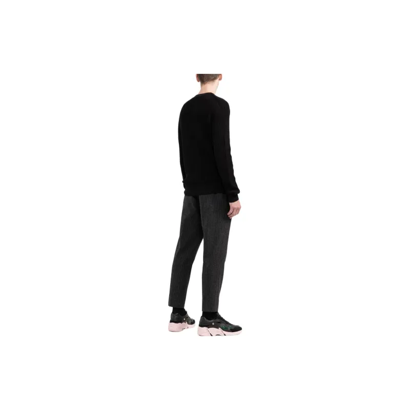 Moncler Stripe Ribbed Cotton Pullover Sweater-2