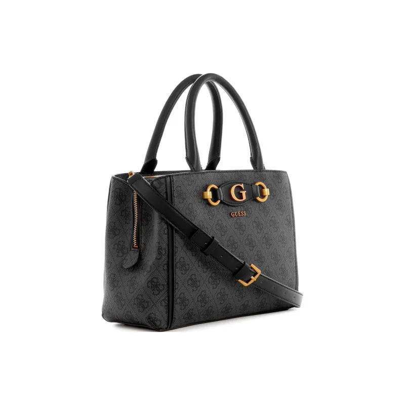 GUESS Artificial Leather Shoulder Bag Crossbody Bag Handbag Small Size Women's Black-1