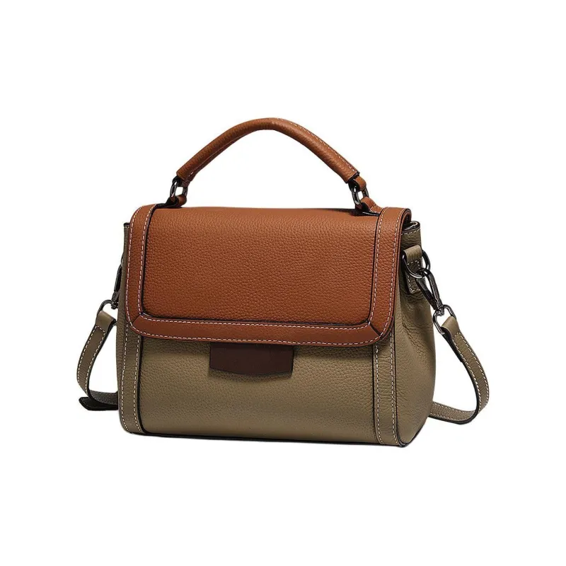 Marino Orlandi Cow Leather Bonded Synthetic Leather Shoulder Bag Handbag Crossbody Bag Medium Size Women's Multicolor-1