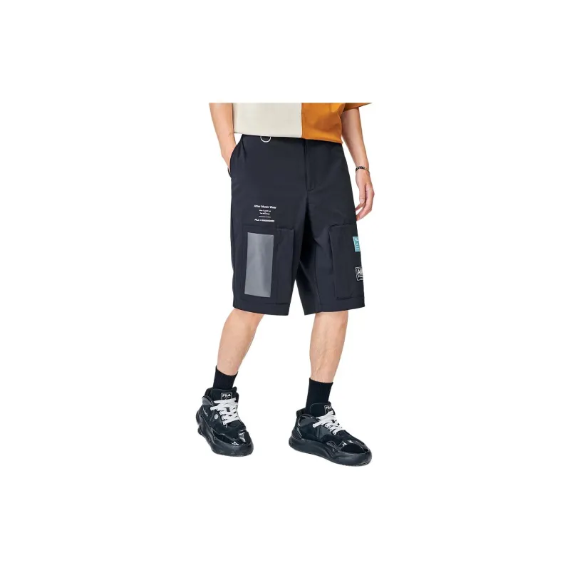 FILA MIHARA YASUHIRO Collaboration Collection Casual Shorts Men's Black-3
