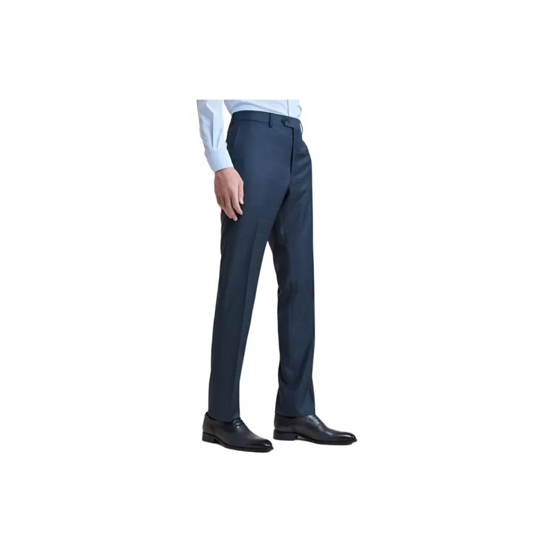 SAINT ANGELO Suit Trouser Men's Blue Green Plaid-3
