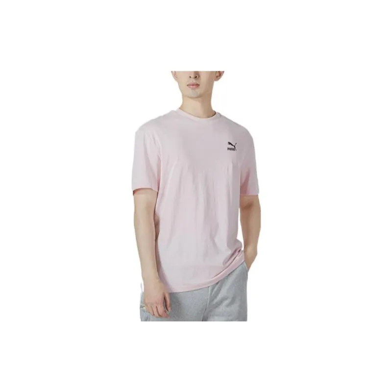 PUMA Set in Sleeve T Shirt Men's Pink-2