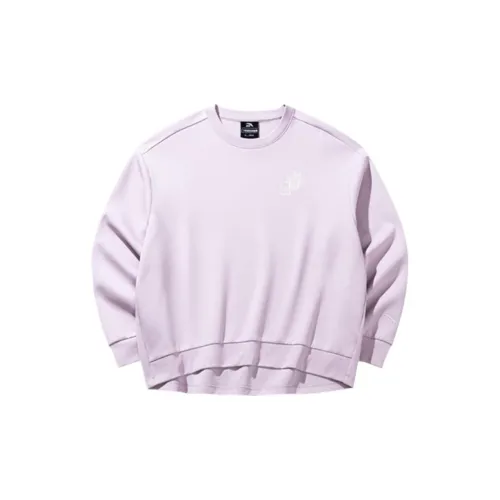 Anta x ZHONGGUOGUOJIADILI LIANMINGKUAN Outdoor Collection Sweatshirt Women's Wisteria Purple