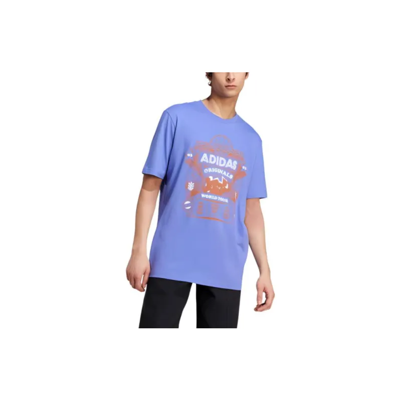 Adidas Originals T-Shirt Men's Half Cobalt Blue-1