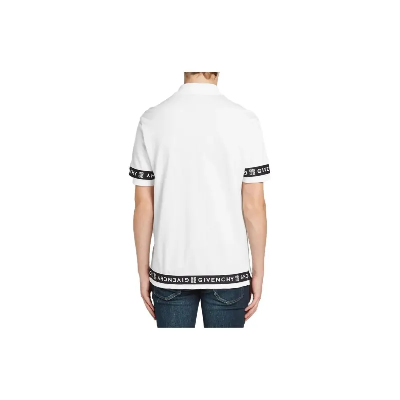 Givenchy Polo Shirts Men White-2