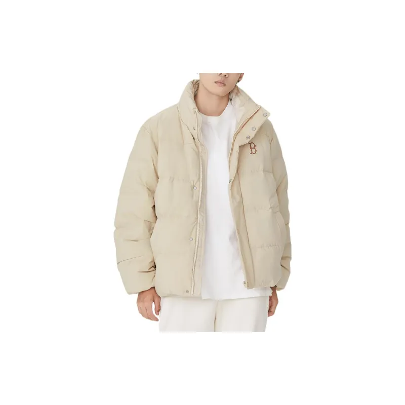 MLB New York Yankees Down Jacket Unisex Beige Yellow-4