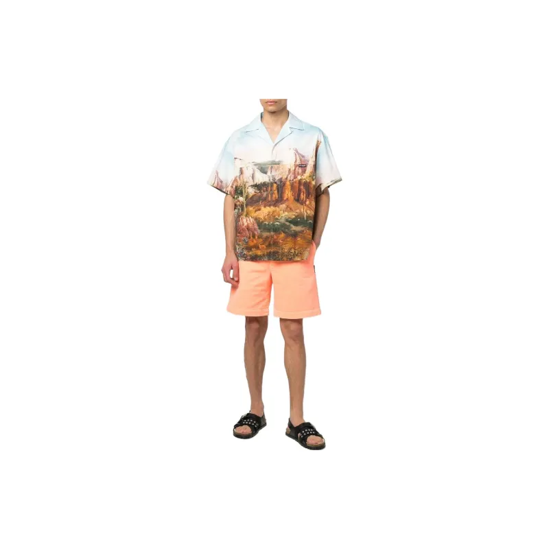 PALM ANGELS Mid-Rise Bermuda Shorts-1