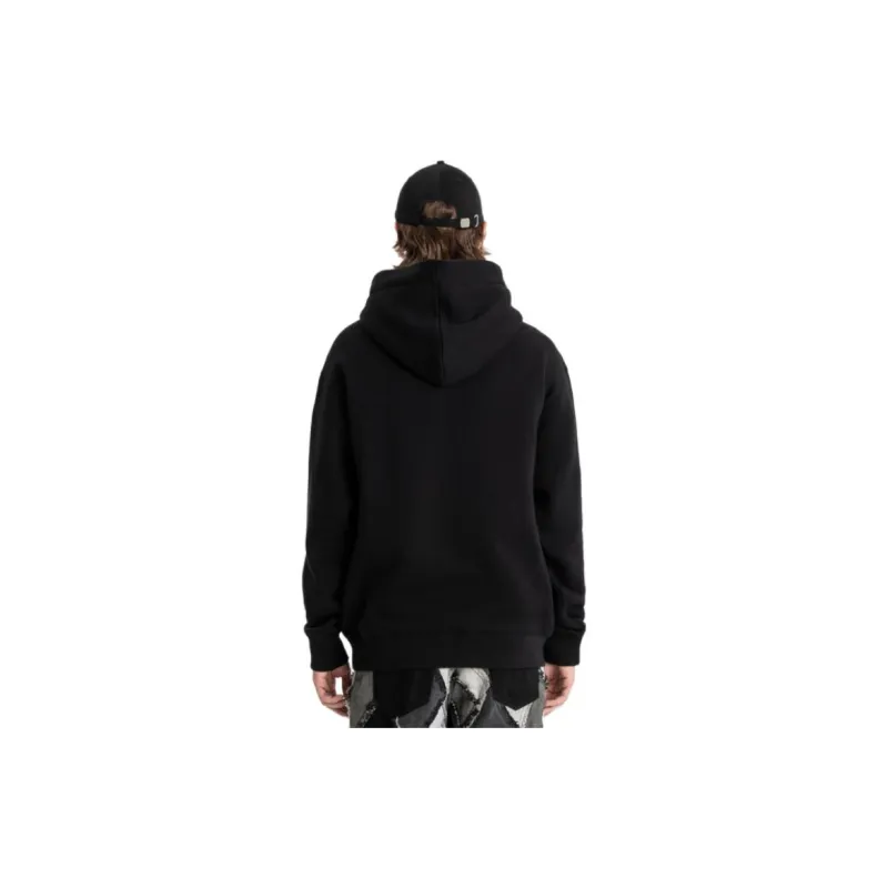 Feng Chen Wang Logo embroidered Layered detail Hoodie-1