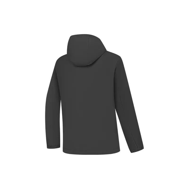 QIAODAN Mountain God Series Windbreaker Jackets Men Iron Gray-1