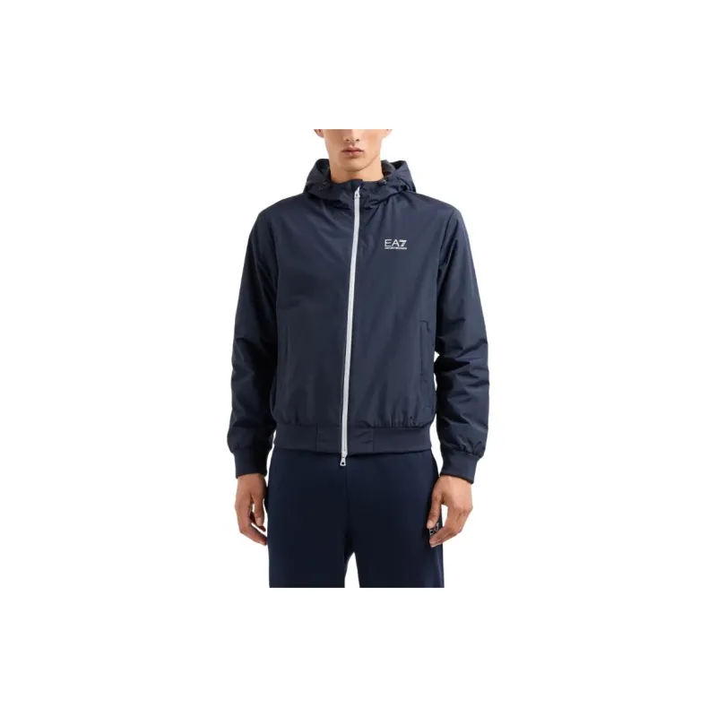 EMPORIO ARMANI Logo print Zip up Hoodie-2