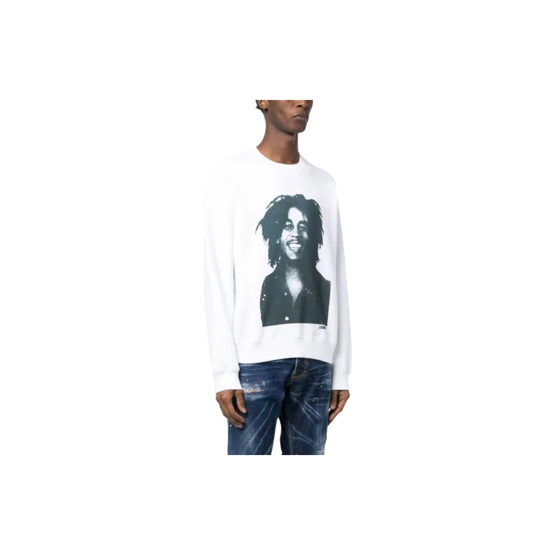 DSQUARED2 Bob Marley Print Sweatshirt-3