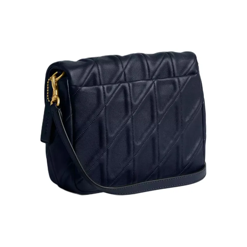 COACH Tabby Nappa Leather Crossbody Bag Shoulder Bag Small Size Women's Marine Blue-1