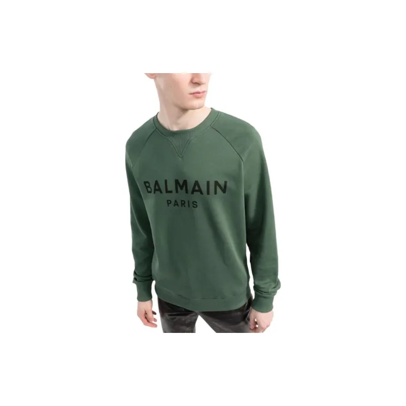 BALMAIN Sweatshirts Men Green-3