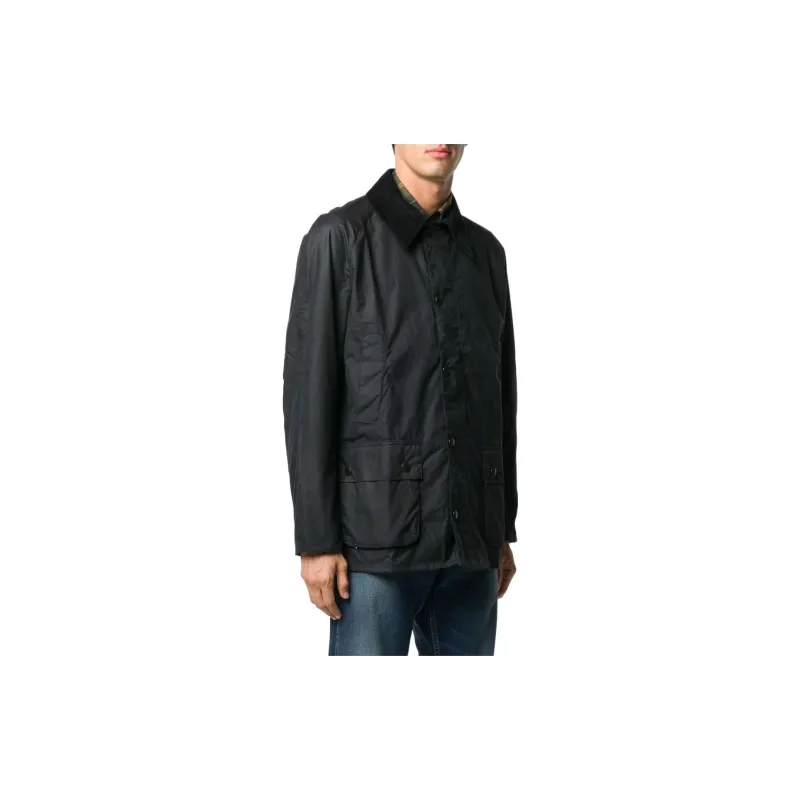 BARBOUR Ashby Waxed Button Up Jacket-2