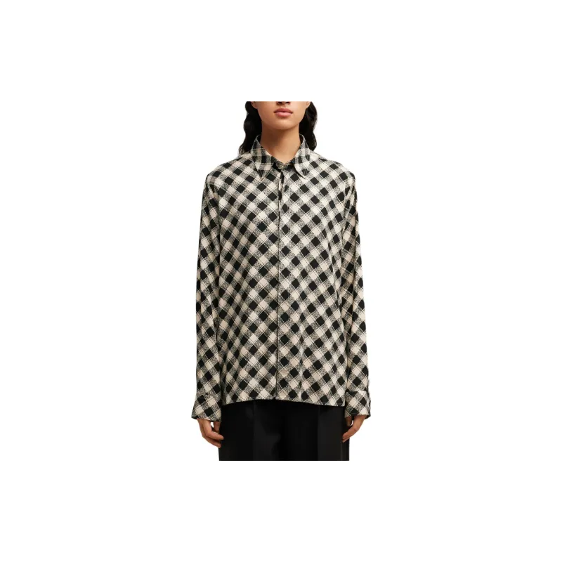 AMIPARIS Check Printed Twill Shirt-6