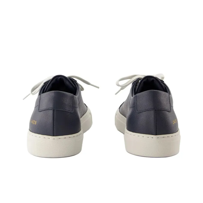 COMMON PROJECTS Achilles Contrast Bumpy Low Top Skateboard Shoes Men's Blue-4