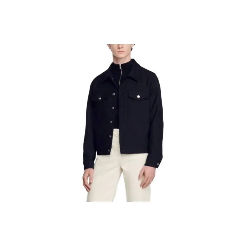 Sandro Jackets Men Black-3