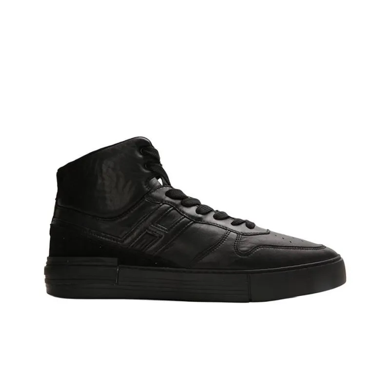 HOGAN Rebel Skateboard Shoes Men High-Top Black-1