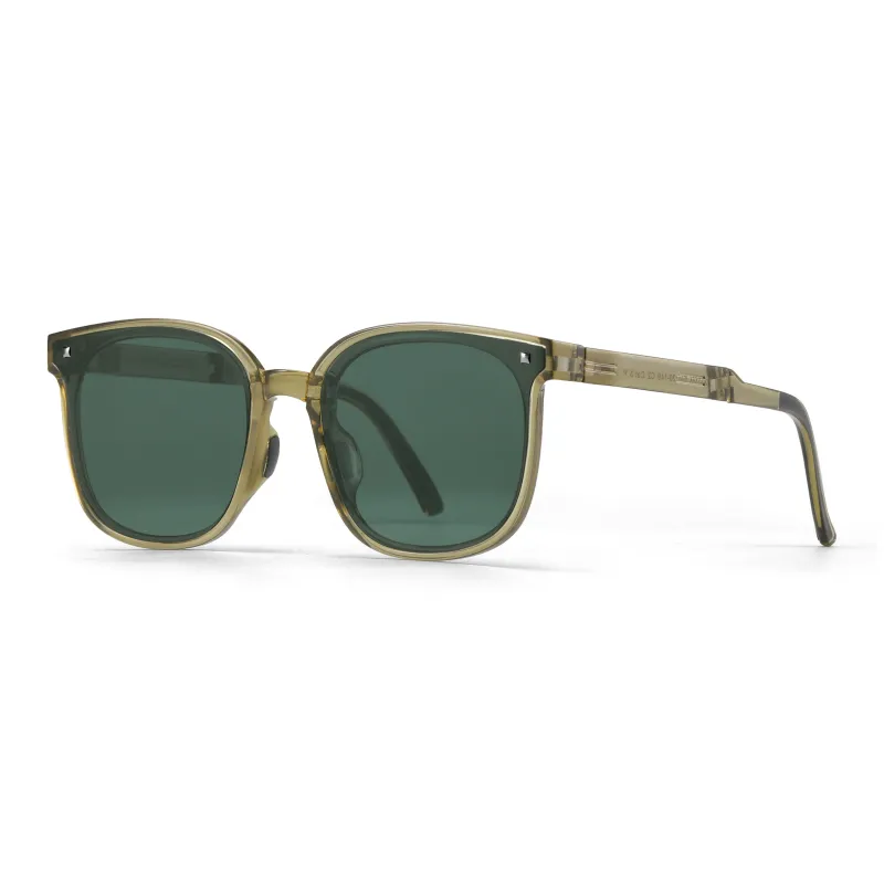 Sha Lehua TR/Memory Plastic Square Sunglasses Unisex-1