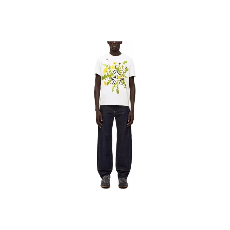 LOEWE Anagram Flowers T Shirt-1