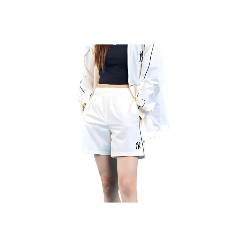 MLB New York Yankees Casual Shorts Unisex Cream-3