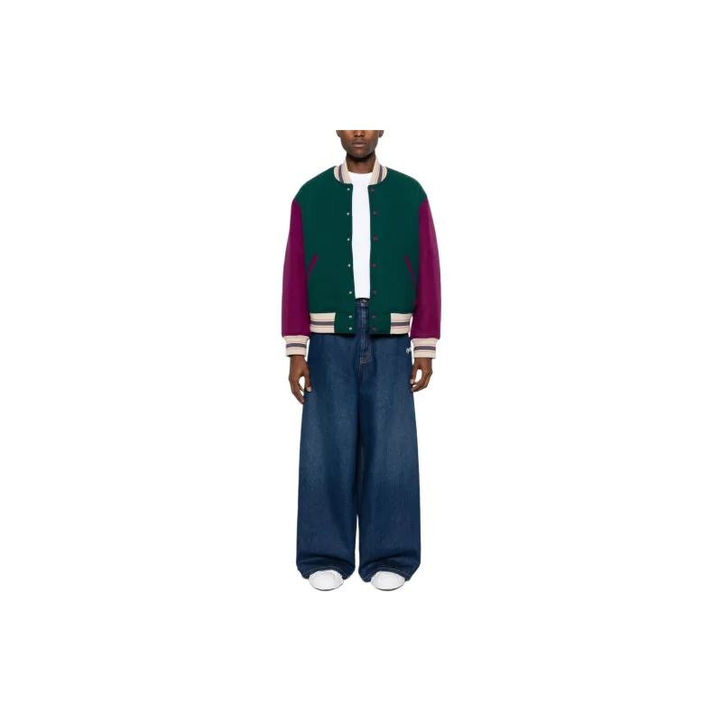 OFF WHITE Logo Embroidered Wide Leg Jeans-2