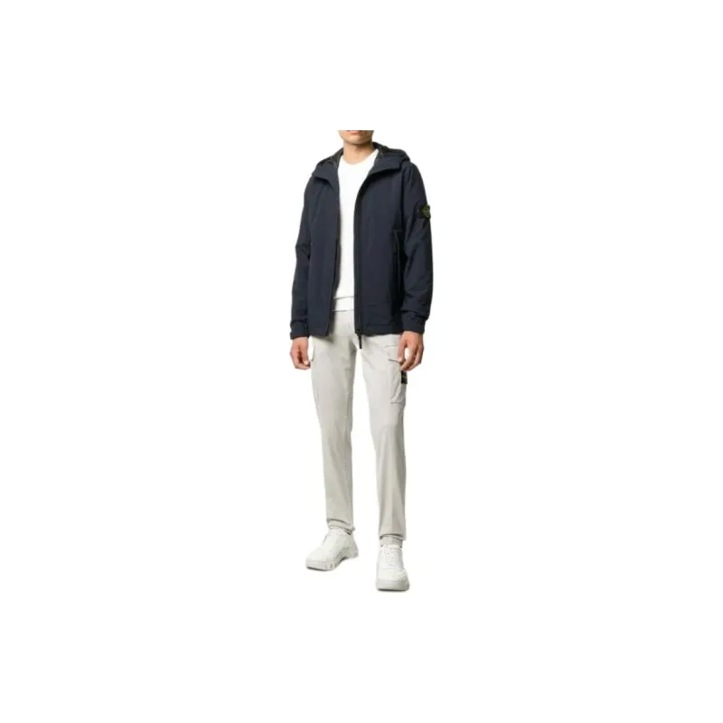 STONE ISLAND Zip Up Hooded Jacket-1