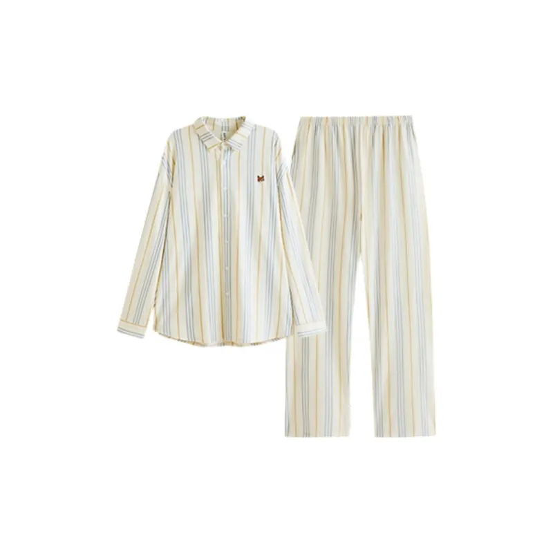 Peninsula City Pajama Set Men's Beige Apricot-0