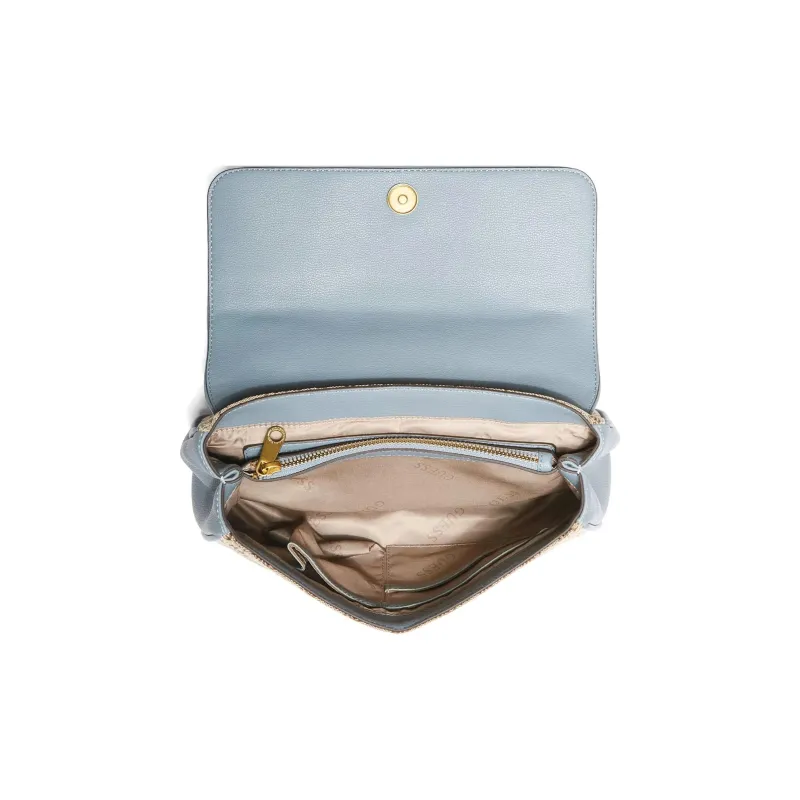 GUESS Artificial Leather Shoulder Bag Crossbody Bag Regular Women's Blue-2