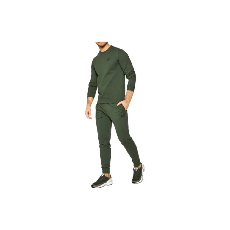EMPORIO ARMANI EA7 Sweatshirts Men Green-3