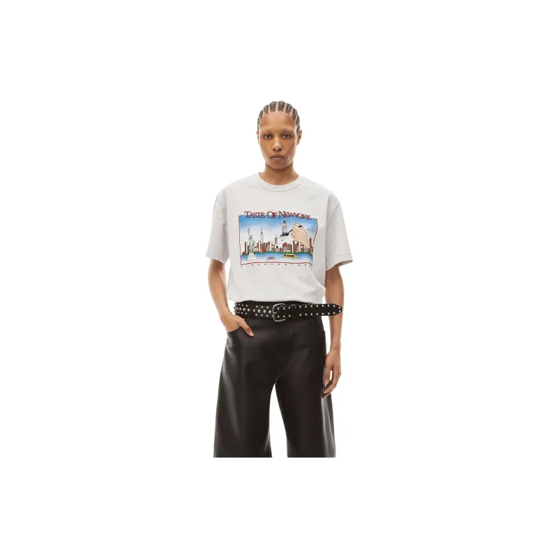 Alexander Wang Classic Short Sleeve Skyline Graphic Tee-3