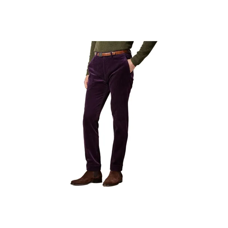 Polo Ralph Lauren Slim Fit Corduroy Trouser Casual Pants Men's Purple-3
