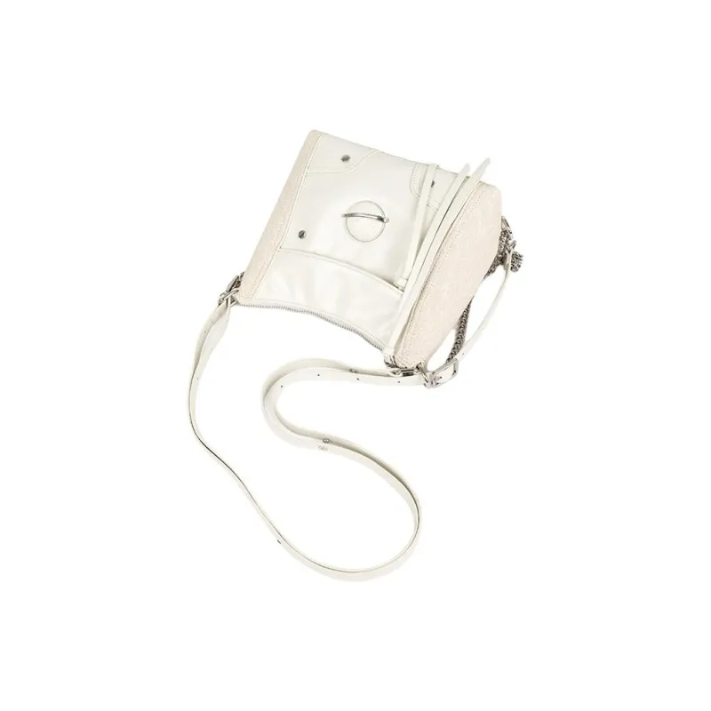 DAPHNE PU Backpack Shoulder Bag Medium Size Women's Blue/White-8