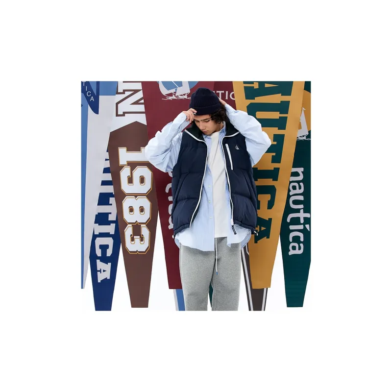 Nautica White Sail Vests Unisex-13
