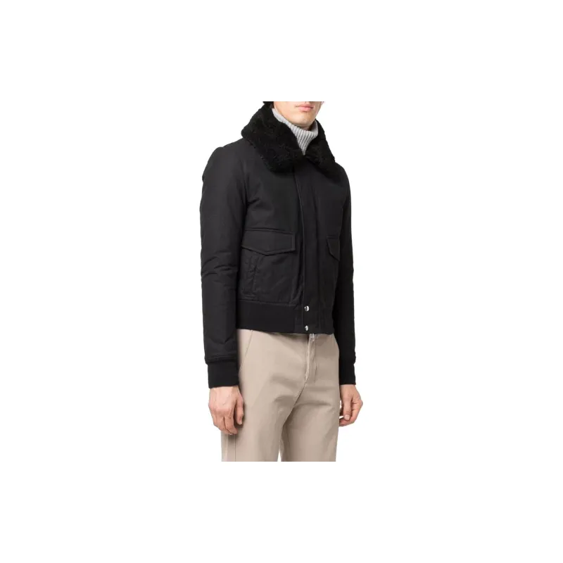 AMIPARIS Shearling trimmed Pilot Jacket-2