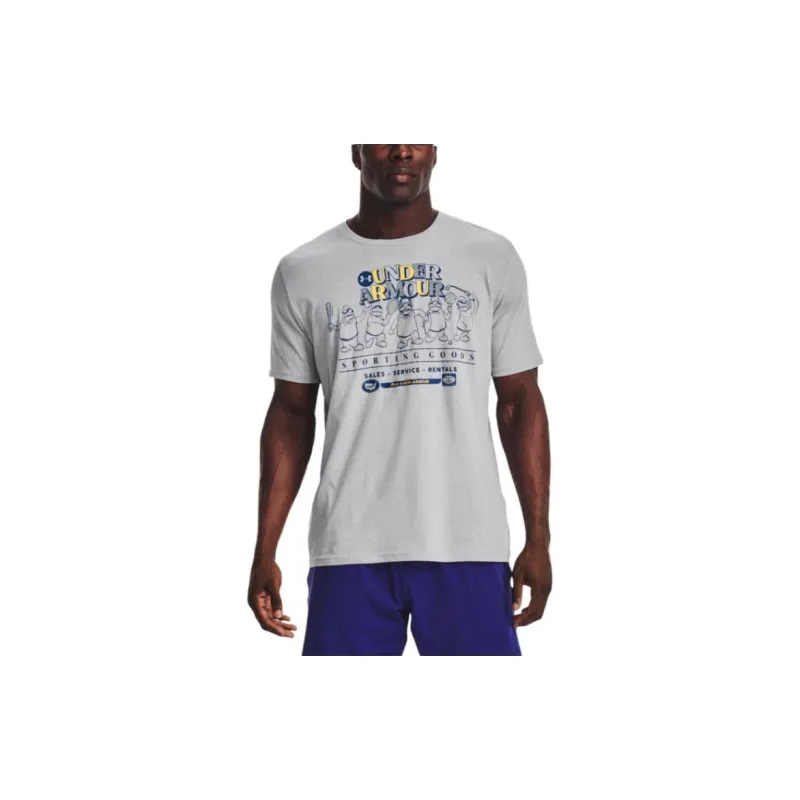 Under Armour T Shirt Men's Light Modern Gray-4