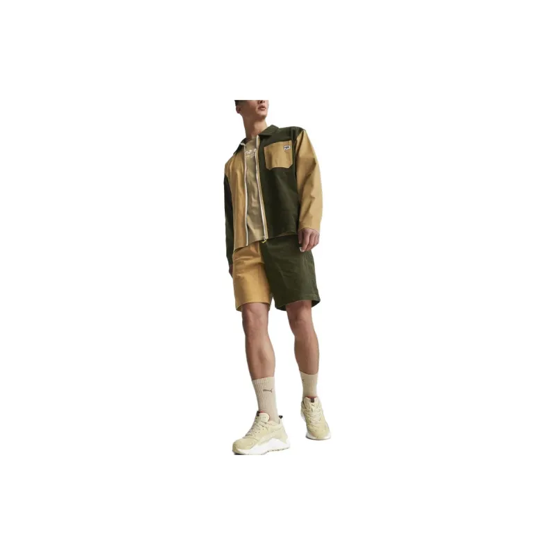 PUMA Downtown Jackets Men Green-2
