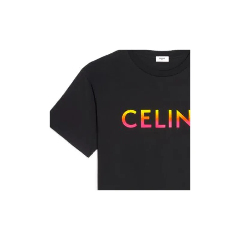 CELINE T Shirts Men Black-4