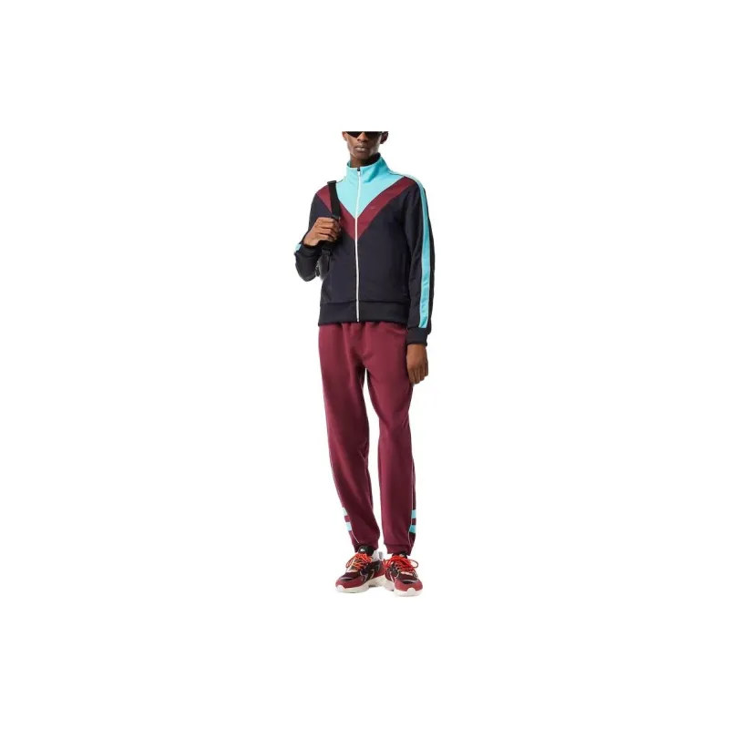 LACOSTE Jackets Coats Men's Navy Blue/Blue/Bordeaux Color-1